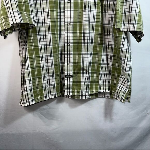 Southpole Men's Button Up Green Plaid Relaxed Fit Shirt 0627 - Picture 3 of 10